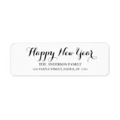 HAPPY NEW YEAR Script Modern Custom Address (Vorne)