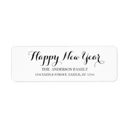 HAPPY NEW YEAR Script Modern Custom Address