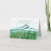 Happy New Year Scripture Bible Winter Mountains Karte (Vorderseite)