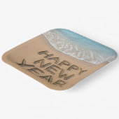 Happy New Year Seashore Pappteller (Gewinkelt)