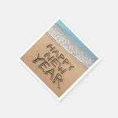 Happy New Year Seashore Serviette (Ecke)