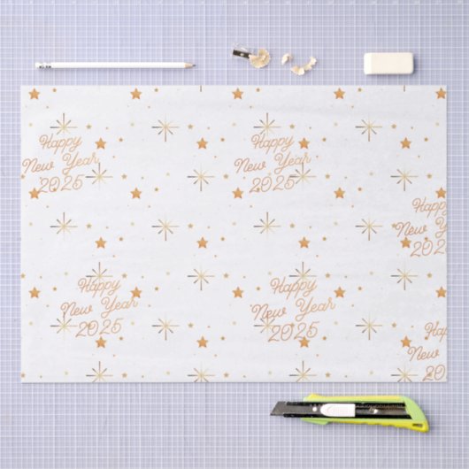 Happy New Year Seidenpapier (Handwerk)