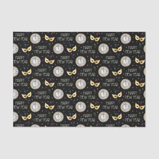 Happy New Year Seidenpapier (Vorderseite)