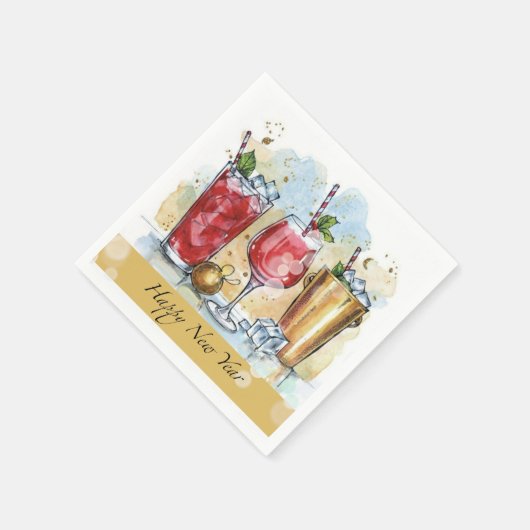 Happy New Year Serviette (Ecke)