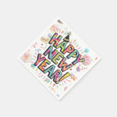 Happy new year serviette (Ecke)