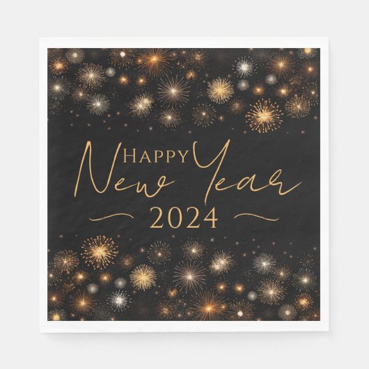 Happy New Year Serviette (Vorderseite)