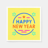 "Happy New Year" Serviette (Vorderseite)