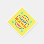 "Happy New Year" Serviette (Ecke)