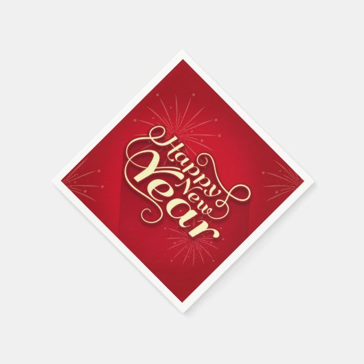 Happy New Year Serviette (Ecke)