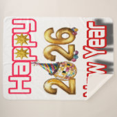 Happy New year  Sherpadecke (Vorderseite (Horizontal))