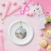 Happy New Year Silver Ball Pappteller (Party)