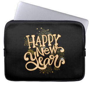 Happy New Year Silvester Party Frauen Männer Famil Laptopschutzhülle