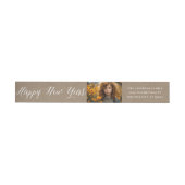 Happy New Year Simple Script Kraft Foto-Adresse (Person)