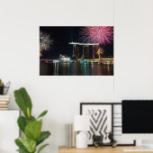 Happy New Year Singapur Poster (Heimbüro)