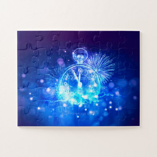 Happy New Year SlipperyJoe's große glühende Tasche Puzzle (Horizontal)