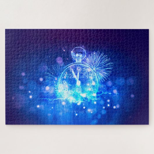 Happy New Year SlipperyJoe's große glühende Tasche Puzzle (Horizontal)
