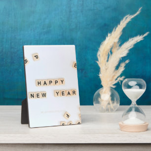 Happy New Year SlipperyJoe's mehrere Buchstaben Fl Fotoplatte