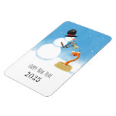 Happy New Year Snake Chinese Lunar Zodiac 2025 Magnet (Linke Seite)