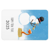 Happy New Year Snake Chinese Lunar Zodiac 2025 Magnet (Horizontal)