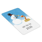 Happy New Year Snake Chinese Lunar Zodiac 2025 Magnet (Rechte Seite)