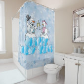 Happy New Year Snowman Duschvorhang (Beispiel)