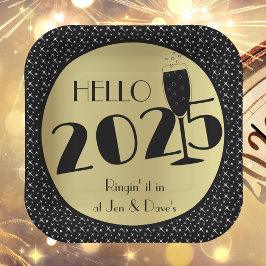 Happy New Year Square Pappteller