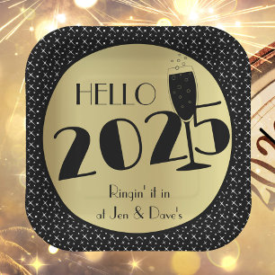 Happy New Year Square Pappteller