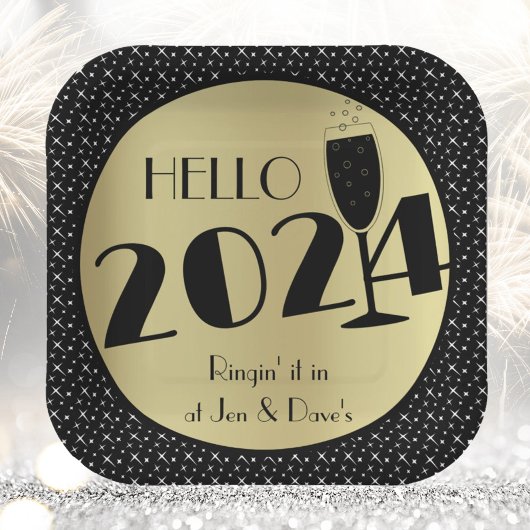 Happy New Year Square Pappteller