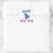 Happy New Year Square Stickers (Tasche)