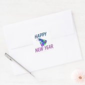 Happy New Year Square Stickers (Umschlag)