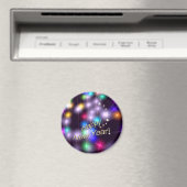 Happy New Year Star Lights Magnet (In Situ (Geschirrspüler))