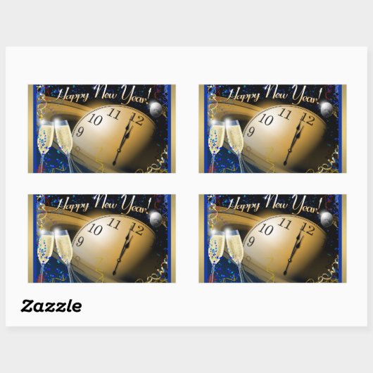 Happy New Year Sticker (Blatt)