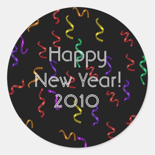Happy New Year Stickers (Vorderseite)