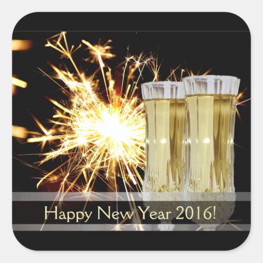 Happy New Year Stickers (Vorderseite)