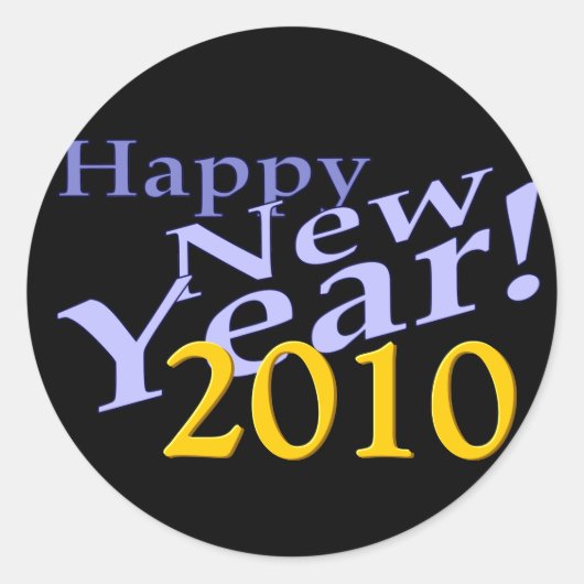 Happy New Year Stickers (Vorderseite)