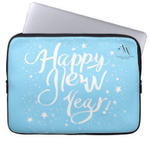 Happy New Year" Stilvolle Notebook-Tasche