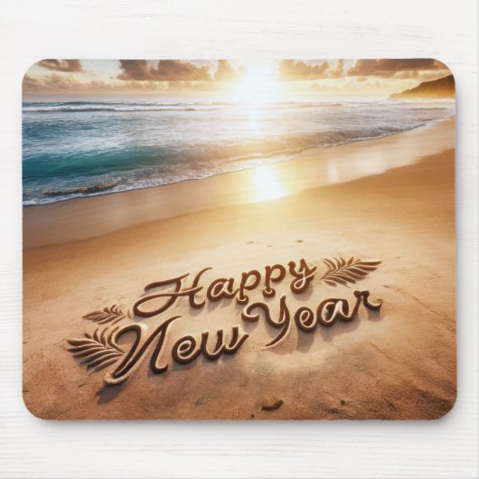 Happy New Year Sunrise Mousepad (Vorne)