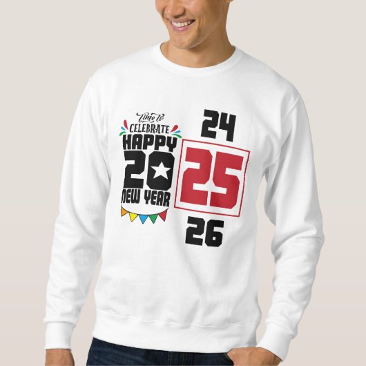 Happy New Year Sweatshirt (Vorderseite)
