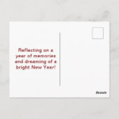 Happy New Year Sydney Australien Nachtlicht Postkarte (Rückseite)