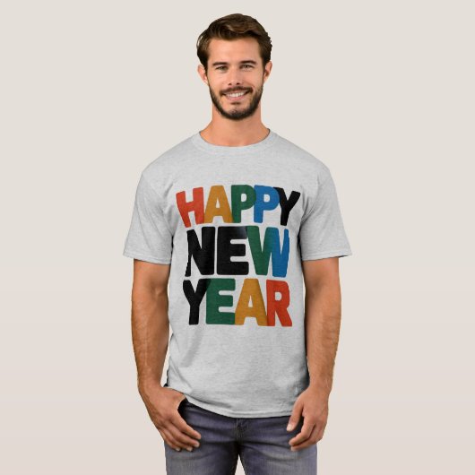 Happy New Year T - Shirt (Vorne ganz)