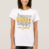 Happy New Year T-Shirt (Vorderseite)