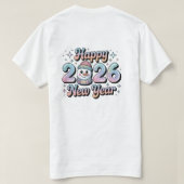 Happy New year  T-Shirt (Design Rückseite)