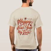 Happy New Year T-Shirt (Rückseite)