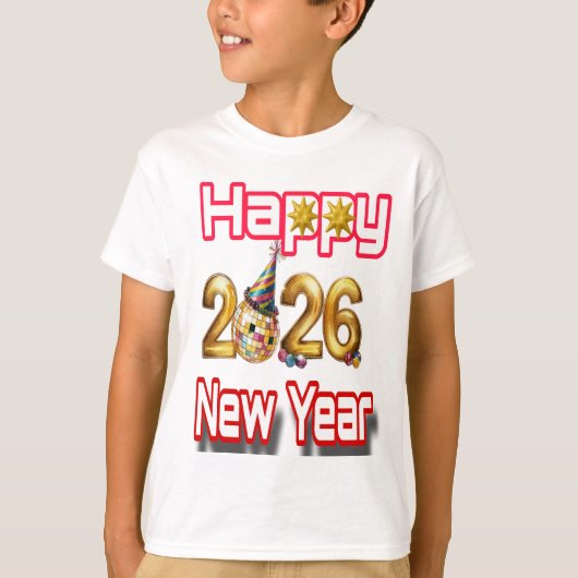 Happy New year  T-Shirt (Vorderseite)
