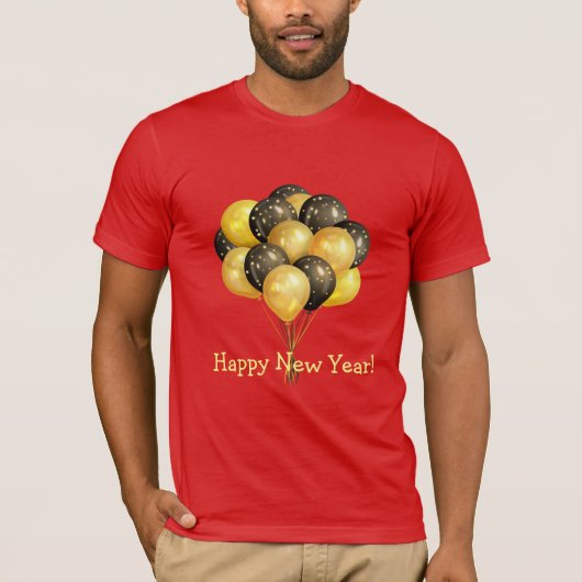 Happy New Year T-Shirt (Vorderseite)