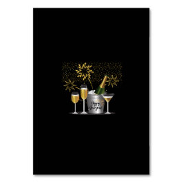 Happy New Year - Table Card Tischnummer