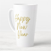 Happy New Year Tall Latte Tasse (Linke Ecke)