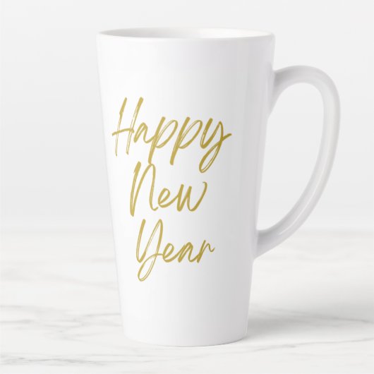 Happy New Year Tall Latte Tasse (Rechts)