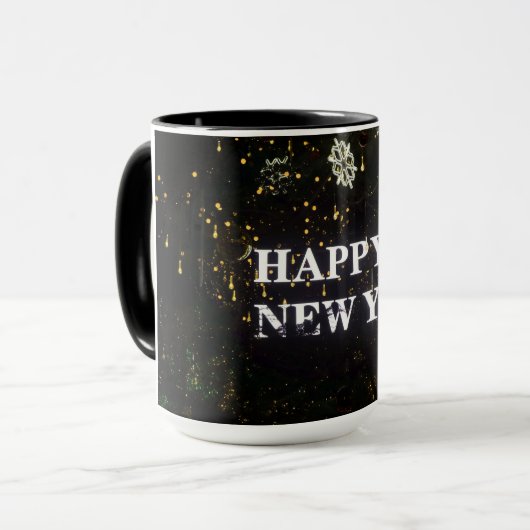 HAPPY NEW YEAR TASSE (Vorderseite Links)