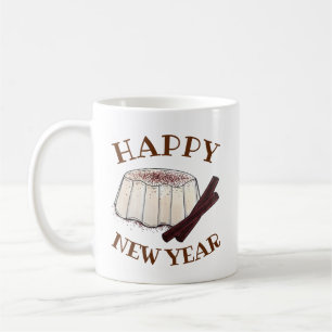 Happy New Year Tembleque Puerto Rico Pudding Kaffeetasse
